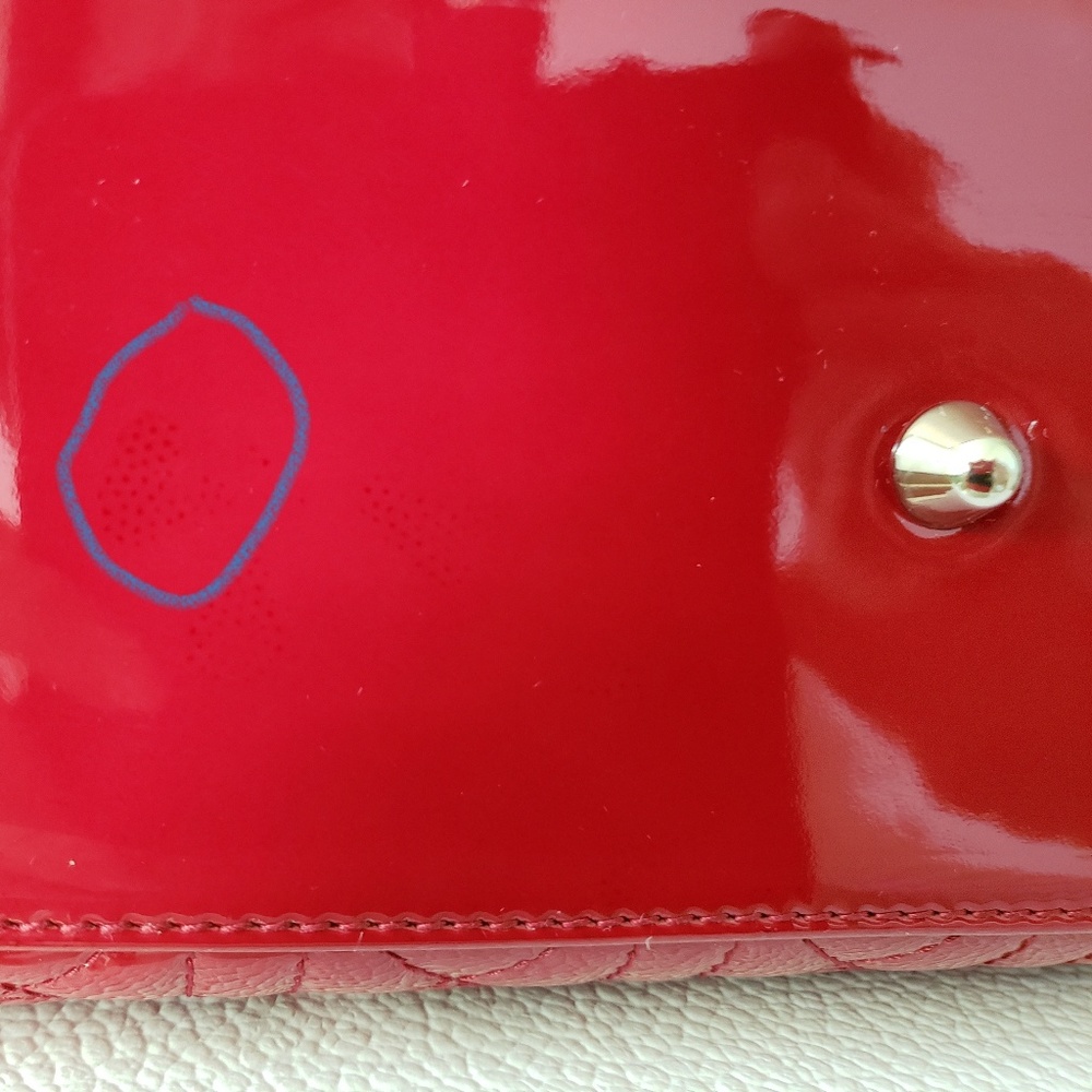 Lady Dior Red Patent Leather large Bag. No offer. - Picture 6 of 11